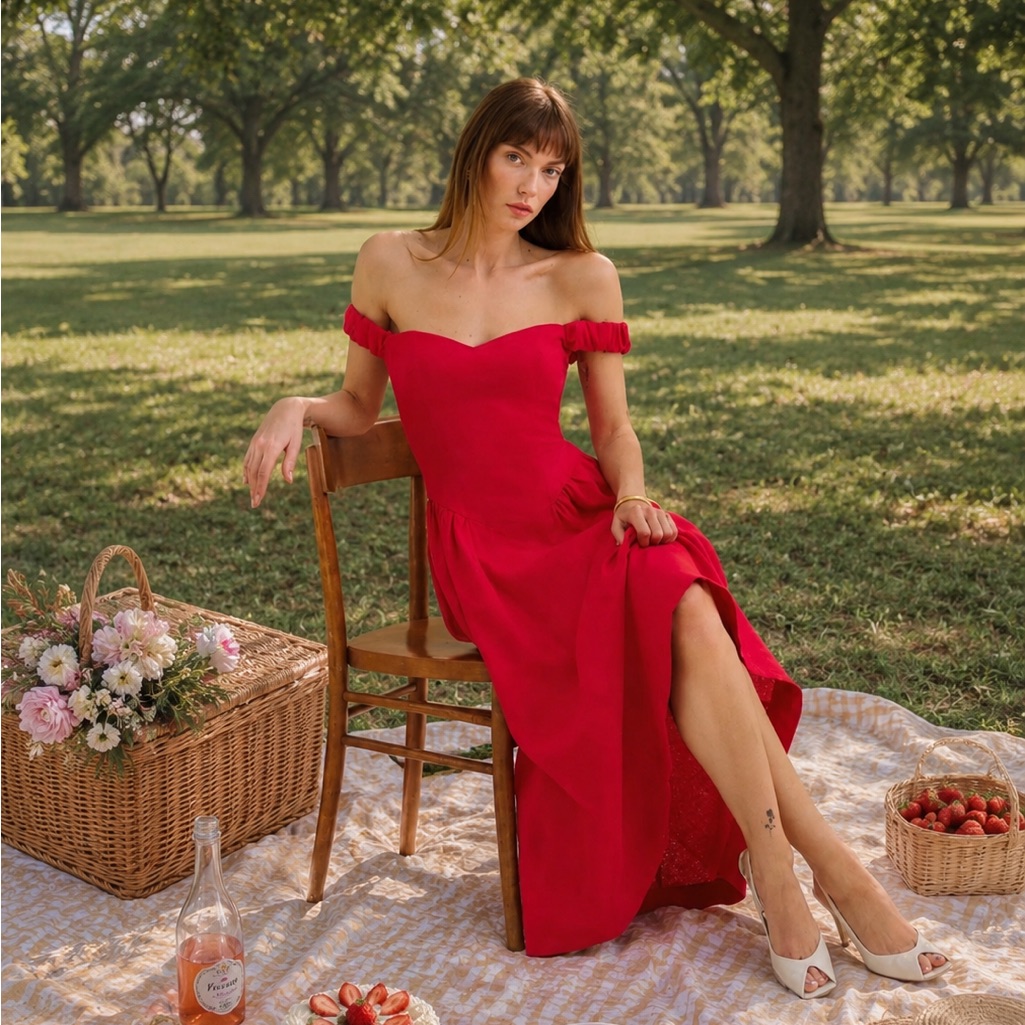 Reformation Petites Monet Linen Dress